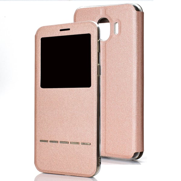 Praktiskt Fodral Fönster Svarsfunktion - Samsung Galaxy J4 2018
