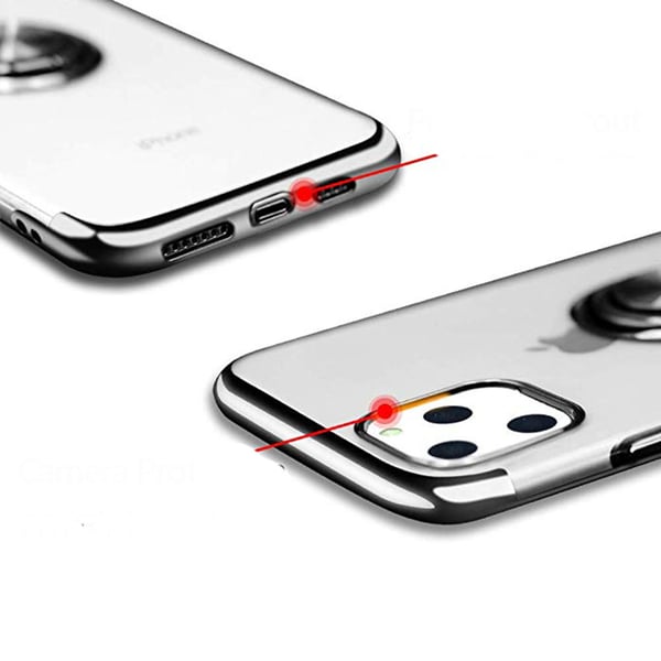 Silikonskal med Ringhållare - iPhone 11 Pro Max