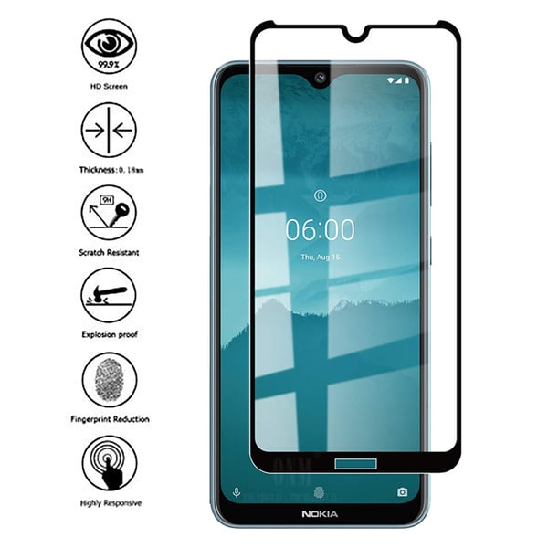 Nokia 6.2 2-PACK Skärmskydd 2.5D 9H 0,3mm HD-Clear