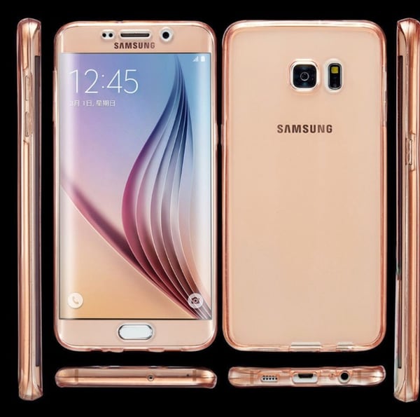 Samsung S8+ Dubbelsidigt silikonfodral med TOUCHFUNKTION