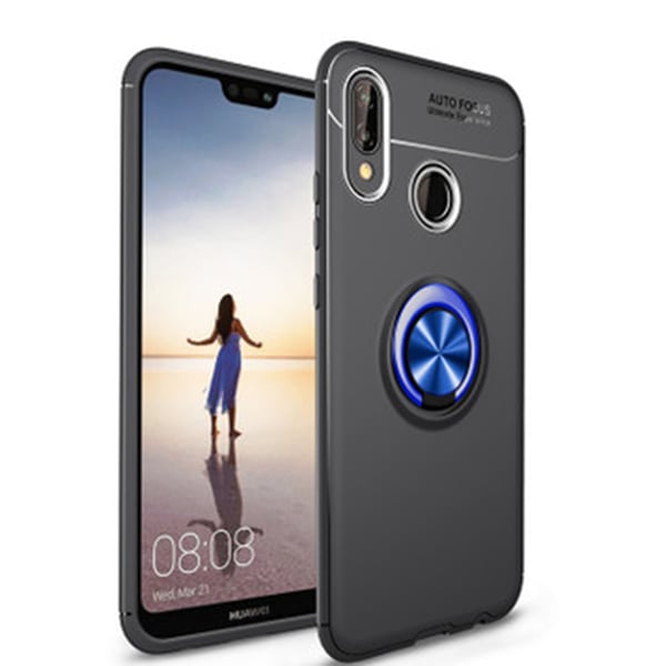 Praktiskt Skal med Ringhållare - Huawei P20 Lite