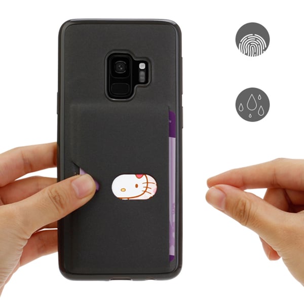 Elegant Hanman Skal med Kortfack - Samsung Galaxy S9