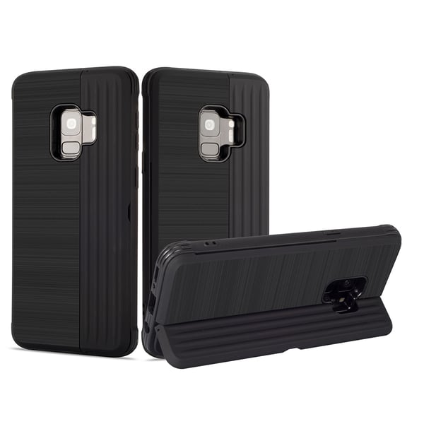 Klassiskt Skal med korthållare från LEMAN - Samsung Galaxy S9