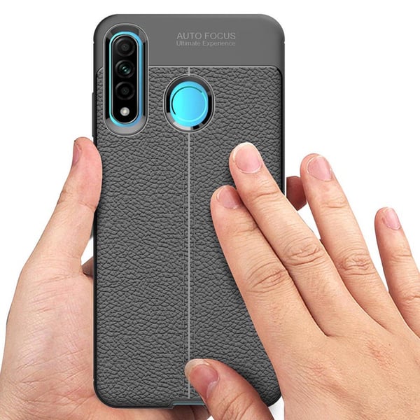 Huawei P40 Lite E - Kraftfullt Litchi Design Skal