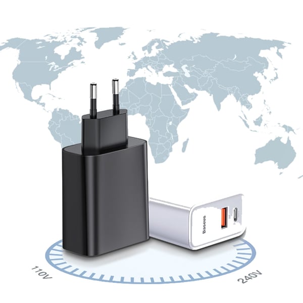 Kraftfull Type-C USB Väggadapter BASEUS