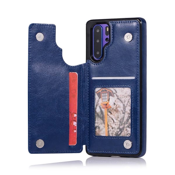 Elegant Smart Skal med Korthållare - Huawei P30 Pro