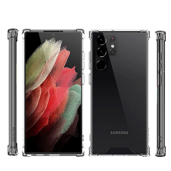 Samsung Galaxy S23 Ultra - Tunt Genomskinligt Skydd Skal