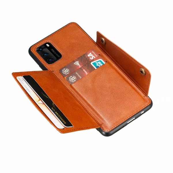 Huawei P40 Pro - Praktiskt Skal med Korthållare