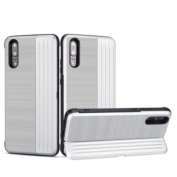 Huawei P20 - Exklusivt Skal med Korthållare (LEMAN)