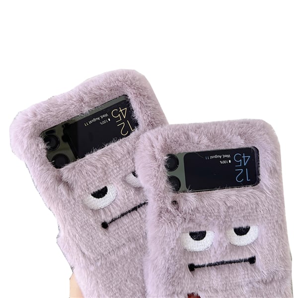 Samsung Galaxy Z Flip 4 - Elegant Mjukt Fluffigt Skal