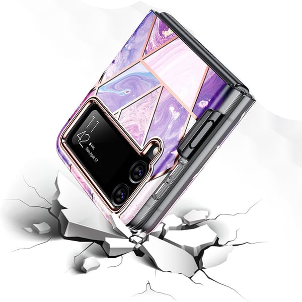 Samsung Galaxy Z Flip 3 - Exklusivt Stötdämpande Marmor Skal