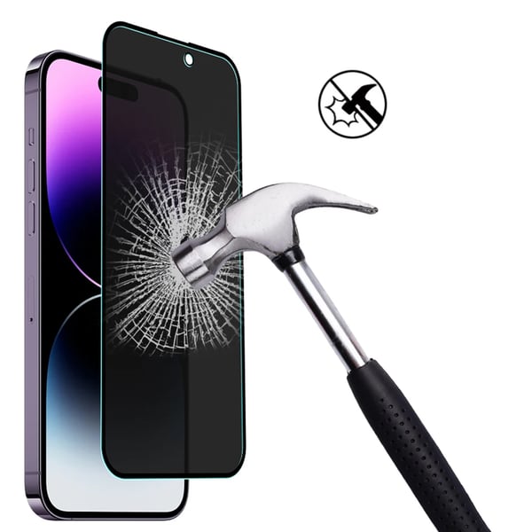 iPhone 16 Plus - Skärmskydd 2.5D Black Spy