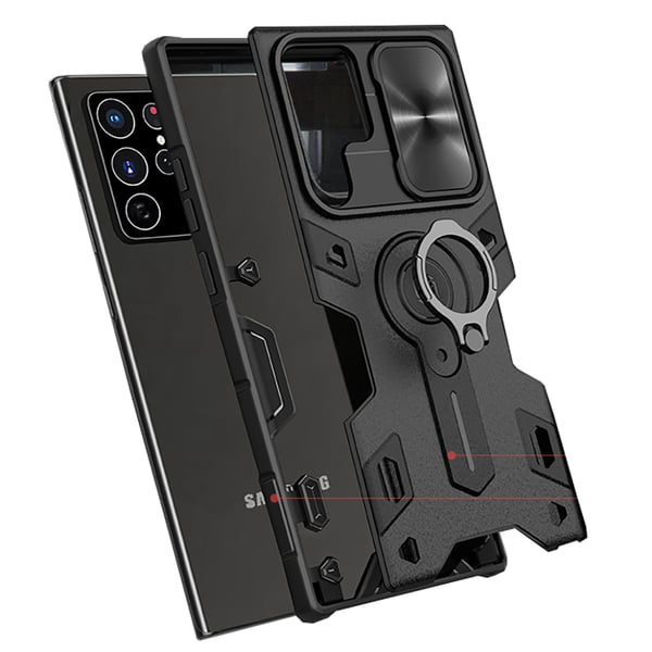 Samsung Galaxy S23 Ultra - Stilrent Skyddande Skal Ringhållare