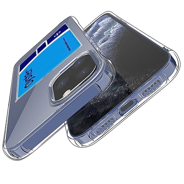 iPhone 14 Pro Max - Stilrent Praktiskt Skyddsskal Korthållare