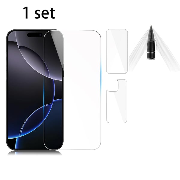 iPhone 16 Pro Max 1set Hydrogel Fram&Baksida Skärmskydd HD 0,2mm
