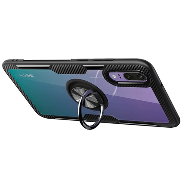 Huawei P20 - Skyddsskal med Ringhållare (LEMAN)