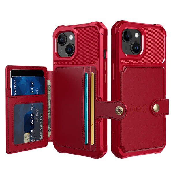 Elegant plånboksfodral i lyxigt PU-läder för iPhone 15