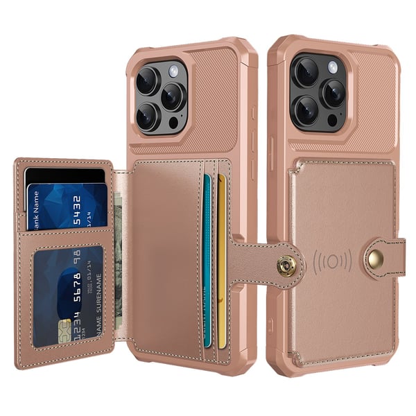 iPhone 16 Pro - Elegant Skyddande Skal med Kortfack