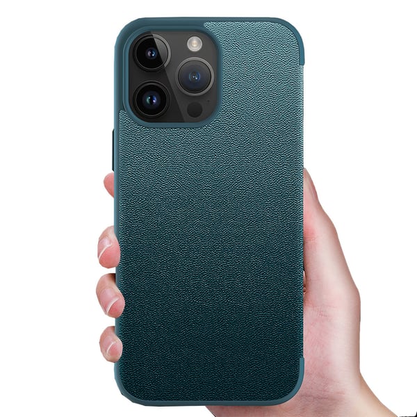 iPhone 12/12 Pro  Smart Läderfodral med Fönster & SIM-förvaring