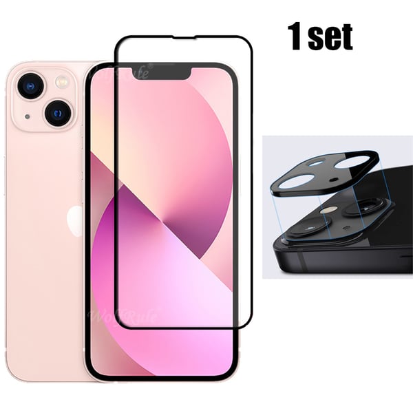 3-PACK iPhone 14 Plus Skärmskydd + Kameralinsskydd 2.5D HD 0,3mm