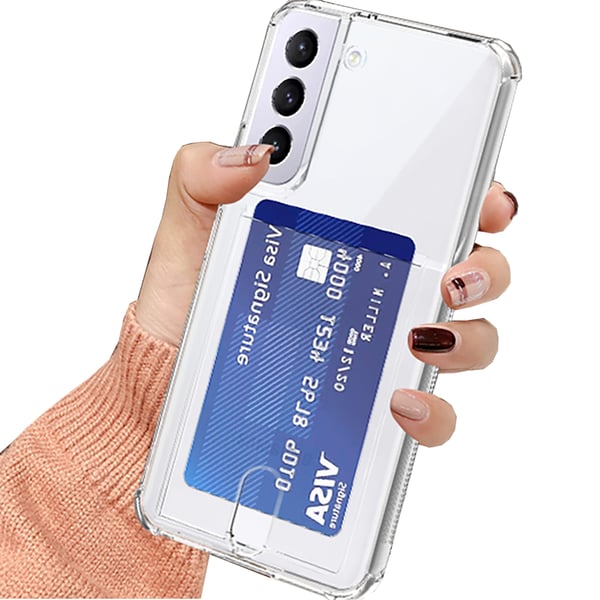 Samsung Galaxy S22 Plus - Praktiskt Skyddande Skal med Kortfack