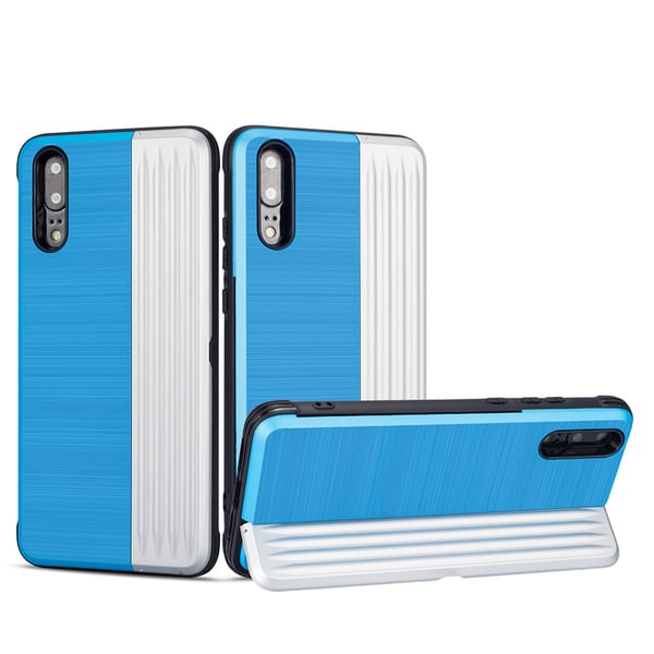 Huawei P20 - Exklusivt Skal med Korthållare (LEMAN)