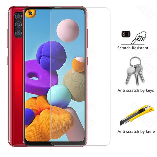 Samsung Galaxy A21s Standard 5-PACK Skärmskydd 9H 0,3mm