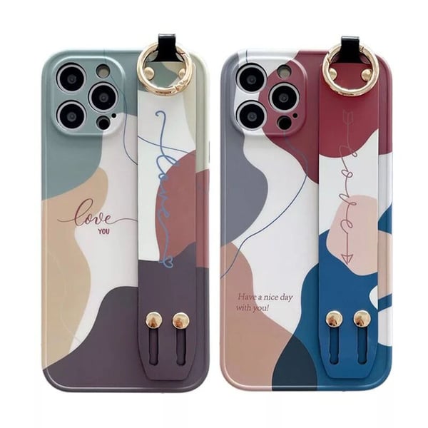 iPhone 12 Pro Max - Elegant Skyddsskal med Hållare (Kisscase)