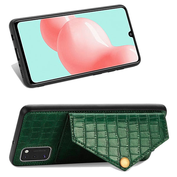 Samsung Galaxy A41 - Praktiskt Stilrent Skal med Korthållare