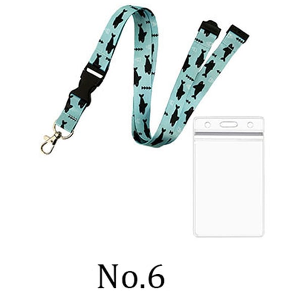Stilrent Nyckelband med Plastficka