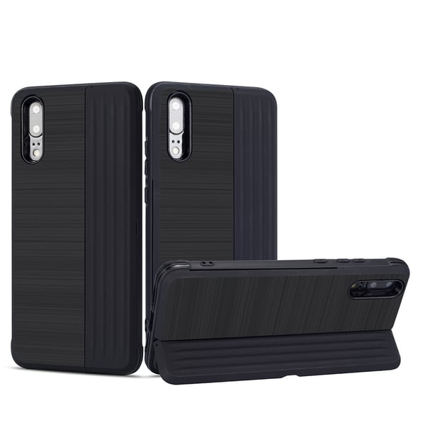 Huawei P20 - Exklusivt Skal med Korthållare (LEMAN)
