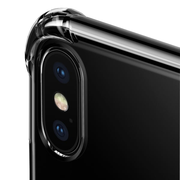iPhone XS Max - Tunt Silikonskal med Airbagfunktion