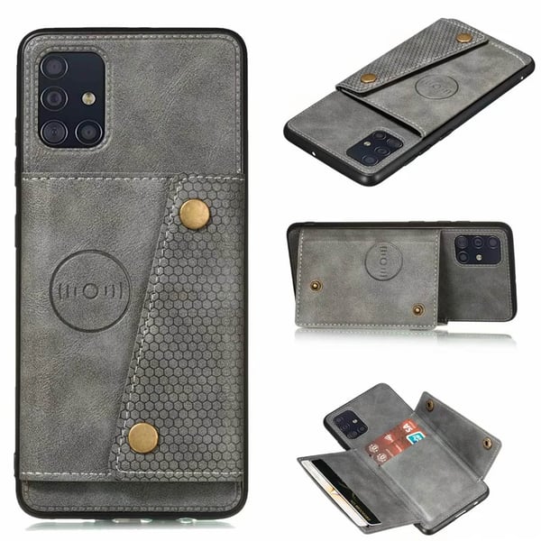 Samsung Galaxy A51 - Effektfullt Stilsäkert Skal med Kortfack