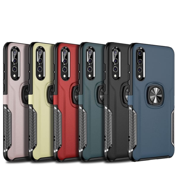 Praktiskt Skal med Ringhållare (LEMAN) - Huawei P20