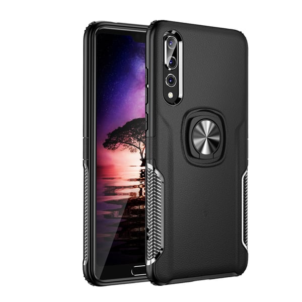 Huawei P20 - Stilrent Skal med Ringhållare från LEMAN