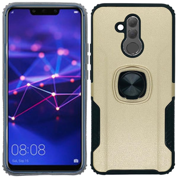Exklusivt (LEMAN) Skal med Ringhållare - Huawei Mate 20 Lite