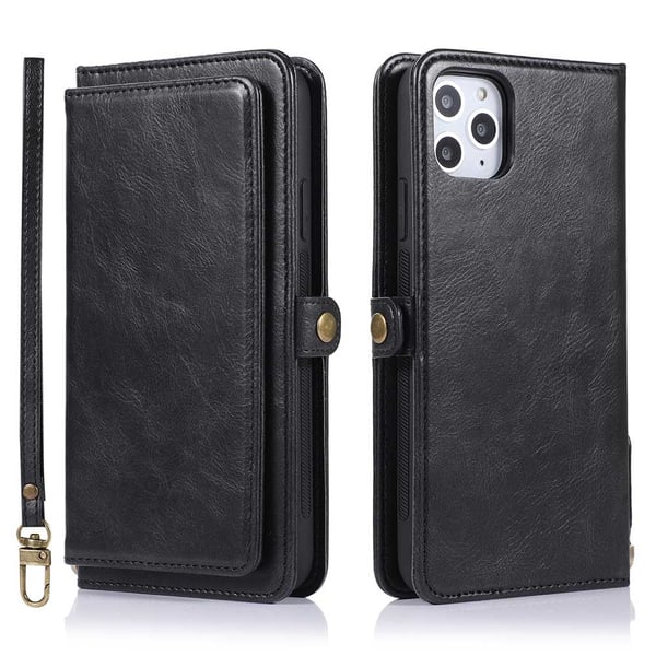 iPhone 11 Pro Max - Praktiskt Dubbelt Plånboksfodral