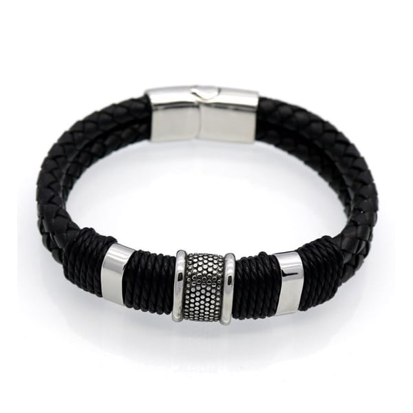 Stilsäkert Armband i Flätat PU-Läder