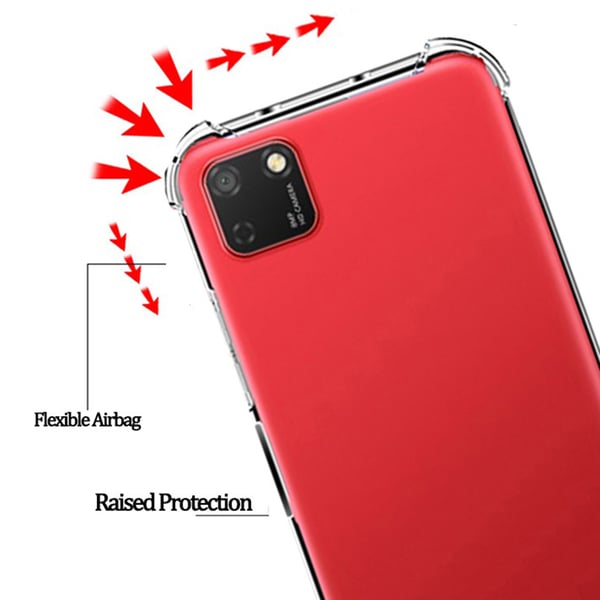 Huawei Y5p - Stöttåligt Floveme Silikonskal
