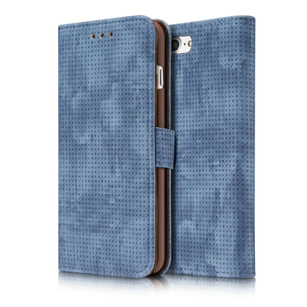 Plånboksfodral i Retrodesign från LEMAN till iPhone 8 Plus