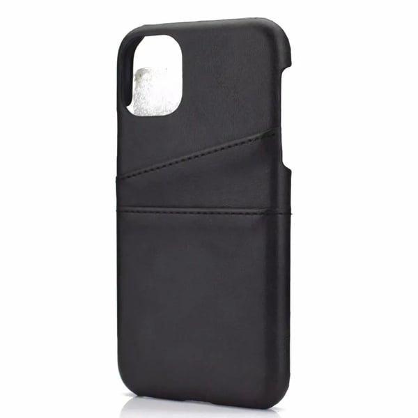 iPhone 15 - Slimmat PU-läderfodral med 2-kortfack