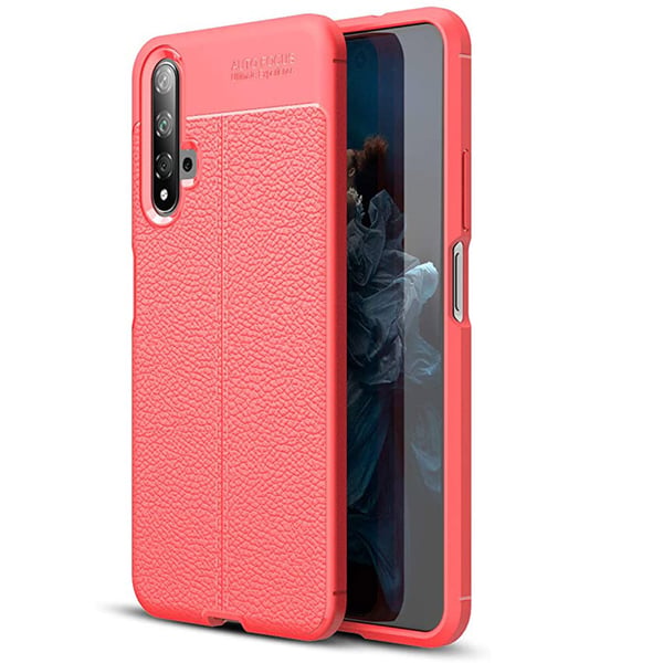 Huawei Nova 5T - AUTO FOCUS Litchi Design Skyddsskal