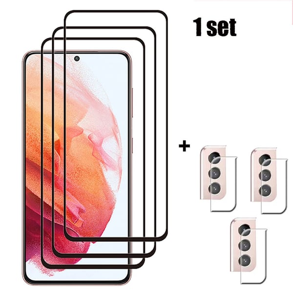3-PACK Galaxy S22 Skärmskydd + Kameralinsskydd 2.5D HD 0,3mm