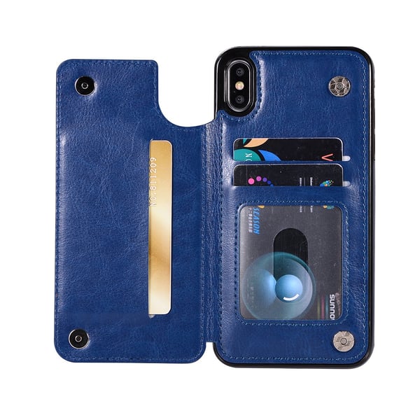 iPhone XR - NKOBEE Läderskal med Plånbok/Kortfack