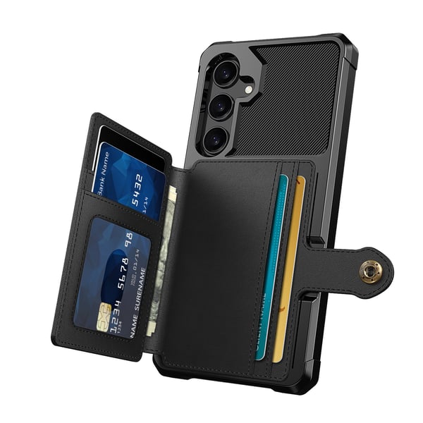 Samsung Galaxy A55 5G - Plånboksfodral i PU-Läder med magnetiskt hållare