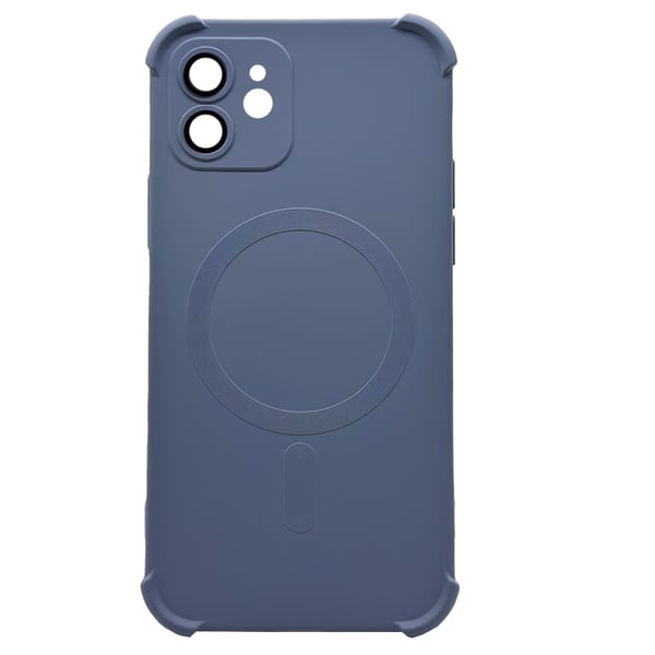 iPhone 12 -  Silikonskal med Magnetiskt Stötskydd