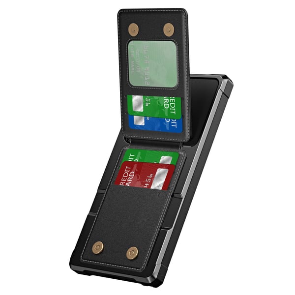 Galaxy S23 Ultra - Tunt Kortskal med Stötskydd & Kortförvaring