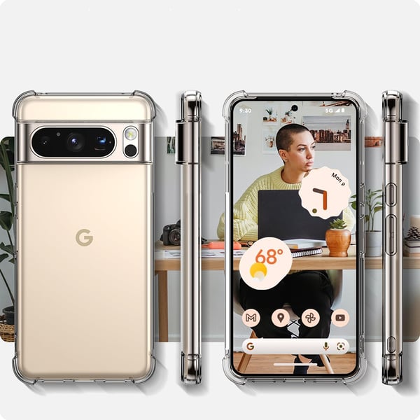 Stötdämpande Floveme Silikonskal för Google Pixel 9 Pro