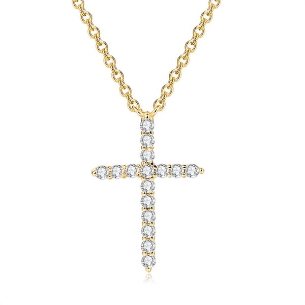 Elegant Stilsäkert Kors Halsband Hög Kvalitet
