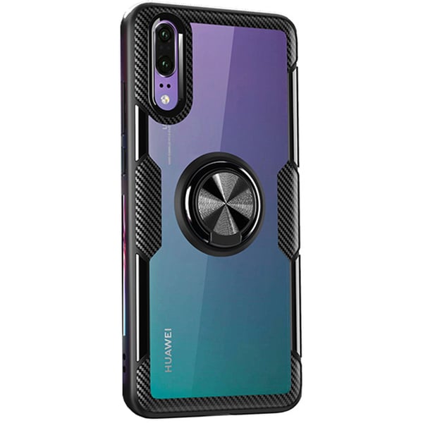 Huawei P20 - Kraftfullt Skal med Ringhållare